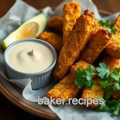 Fried Avocado Fries with Creamy Queso
