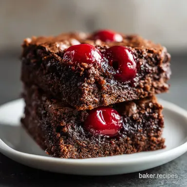 Cherry Brownie Bars for 16 Servings