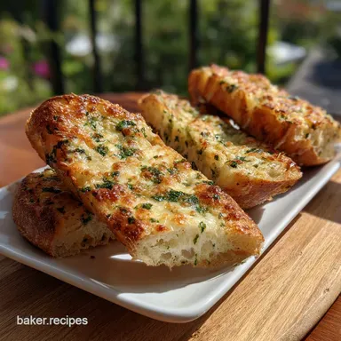 Garlic Cheese Bread Recipe: Crispy Baked with Greek Yogurt