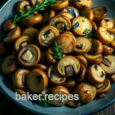 Garlic Herb Sauteed Mushrooms Recipe: Ready in 15! Recipe Card