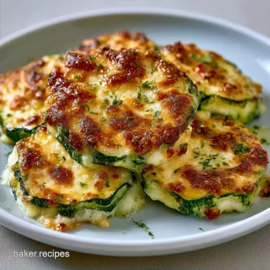 Garlic Parmesan Zucchini Casserole Baked