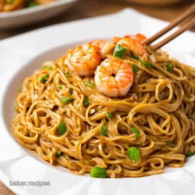 Garlicky Asian Shrimp Noodles A Speedy Weeknight Recipe Recipe Card