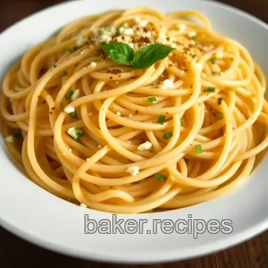 My Family's Favourite Garlic Pasta Recipe: Quick & Delicious Comfort Food Recipe Card