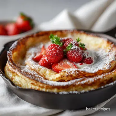 German Pancakes Recipe in 25 Minutes | Oven-Baked Batter Recipe Card