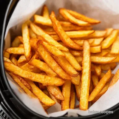 Crispy Air Fryer French Fries My Easy Double Fry Method Recipe Card