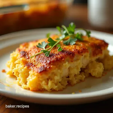 Easy Cheesy Chicken and Hashbrown Casserole Recipe Recipe Card