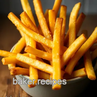 Golden Homemade French Fries: My Crispy Chip Shop Secret! Recipe Card