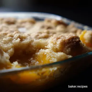Best Peach Cobbler Recipe: Grandma's "Kiss the Cook" Secret! Recipe Card