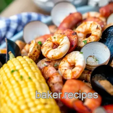 Grilled Clam Bake Delightful Summer Feast Recipe Card