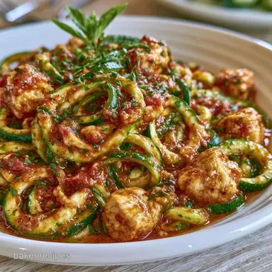 Healthy Zucchini Noodles Pasta: 30 Min Recipe Card