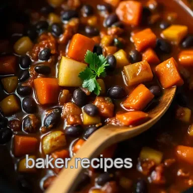 Hearty Healthy Crockpot Vegetable Chili: A Family Favourite Recipe Card