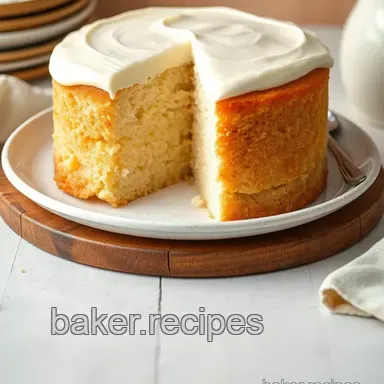 How to Bake Vanilla White Cake with Creamy Frosting: My Ultimate Recipe Recipe Card