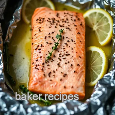 Easy & Delicious Oven Baked Salmon in Foil: My Herb-Infused Recipe Recipe Card