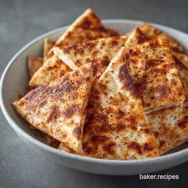 Homemade Baked Pita Chips: Crispy Recipe Card