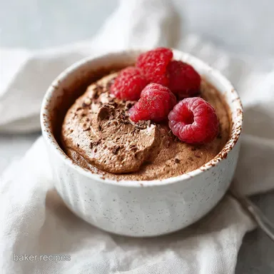 Chocolate Mousse for 4 Servings: Silky and Fluffy Recipe Card