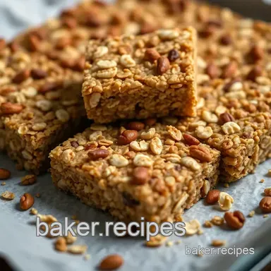 Homemade Granola Bars: Deliciously Nutty & Chewy Treats You&rsquo;ll Love Recipe Card