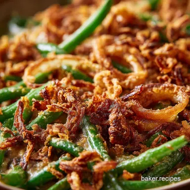 Proper Job Green Bean Casserole Scratch Mushroom Sauce Crispy Shallots