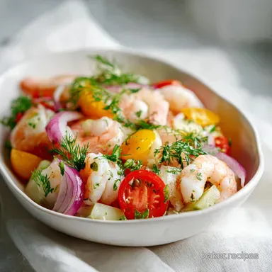 Seafood Salad: A Creamy Recipe for 6 Servings Recipe Card