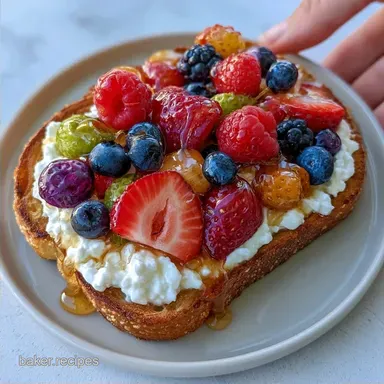 Honey Fruit Crostini with Ricotta