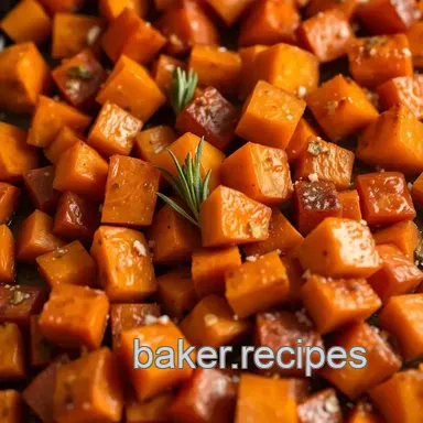 Honey-Glazed roasted sweet potatoes: My New Go-To Side Dish! Recipe Card