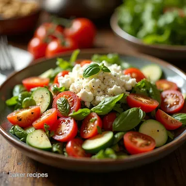 Horiatiki Heaven My GoTo Authentic Greek Salad Recipe Card