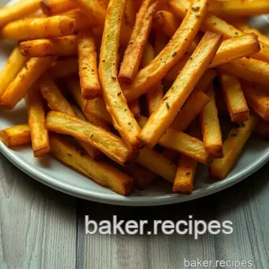 How to Make Oven Fried French Fries: The Best Crispy Recipe Recipe Card