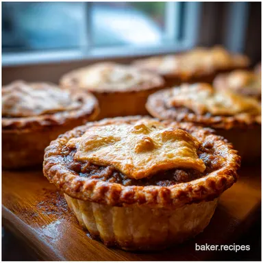 The Secret to a Managed Steak Pie Individual Stout Pies with Flaky Puff Pastry Recipe Card