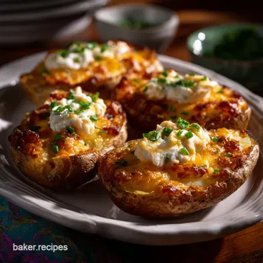 St Patricks Day Potato Skins with Aged Irish Cheddar Recipe Card