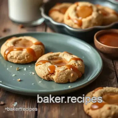 Sweet & Salty Bake Salted Caramel Cookies - A Family Favorite Treat Recipe Card