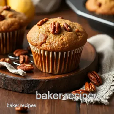 How to Bake Vegan Banana Muffins with Pecans: A Cozy Anytime Treat! Recipe Card
