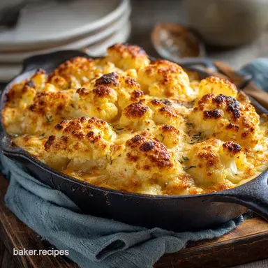 The Ultimate Keto Cauliflower Cheese Recipe Creamy Velvety and LowCarb Recipe Card