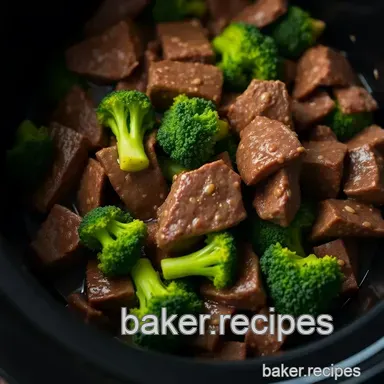 Delicious Keto Crockpot Meals: Easy Beef and Broccoli Recipe Recipe Card
