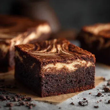 Keto Mocha Cheesecake Brownies The Fudgy LowCarb Swirl Treat Recipe Card