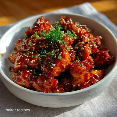Korean Fire Buldak Chicken: Volcano-Hot & Cheesy Recipe Card