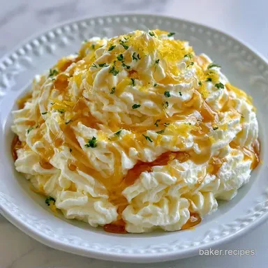 Lemon Cream Appetizer for 8 Servings Recipe Card