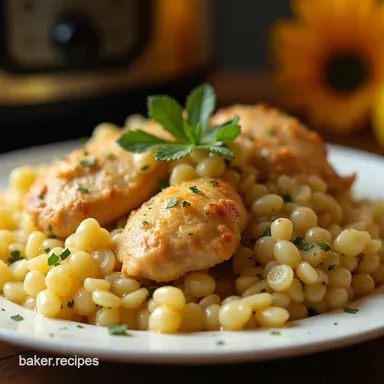 Easy Lemon Herb Crockpot Chicken Dump and Go Recipe Recipe Card