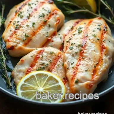 Easy & Refreshing Chicken Dishes for Dinner: My Zesty Lemon Herb Grilled Recipe Recipe Card