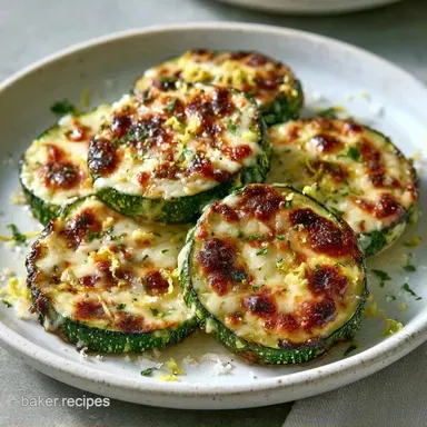 Lemon Pepper Roasted Zucchini for 4 Recipe Card