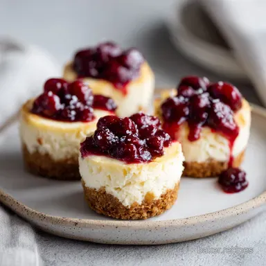 Mini Cheesecakes in 33 Minutes: Lighter Silky Dessert Cups Recipe Card