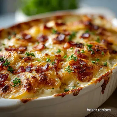 Loaded Scalloped Potatoes Recipe: Baked Cheesy Comfort Food