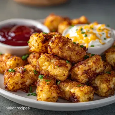 Loaded Tater Tots: Crispy & Creamy Recipe Card