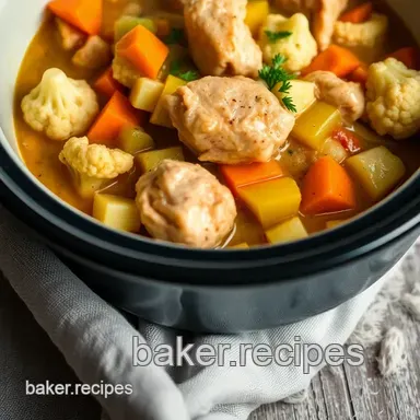 Comforting Low Carb Crock Pot Chicken Stew Recipe: A Family Favourite! Recipe Card