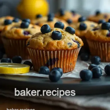Luscious Lemon Blueberry Gluten-Free Muffins: A Delightful Treat Recipe Card