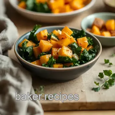 Easy Roast Butternut Squash Kale Salad Delight: Discover Amazing Flavor! Recipe Card