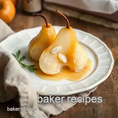 Ultimate Bake Pears with Maple Vanilla Delight: Easy Fall Dessert Recipe Card