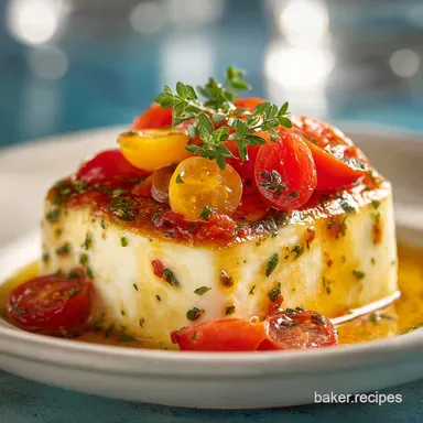 Marinated Cheese Recipe for 16 Servings Recipe Card