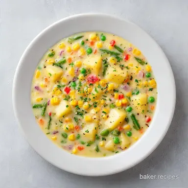 Meatless Corn Chowder with Coconut Milk