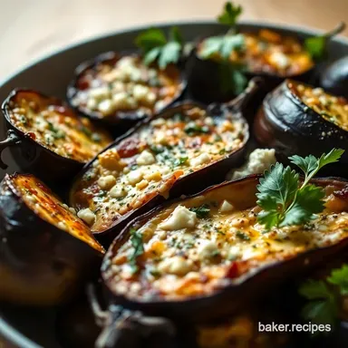 Mediterranean baked eggplant: My Feta Herbed Secret! Recipe Card