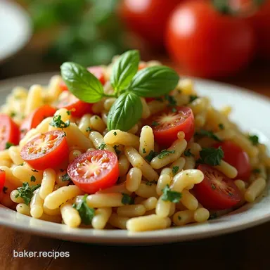 Mediterranean Orzo Salad Easy pot luck dishes for a Crowd Recipe Card