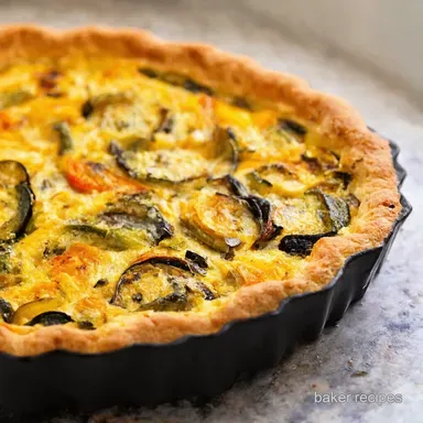 Mediterranean Veggie Recipes Roasted Vegetable Tart Perfection Recipe Card